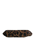 Leopard Clasp Chain Clutch, top view